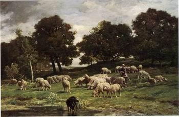 unknow artist Sheep 156 oil painting picture